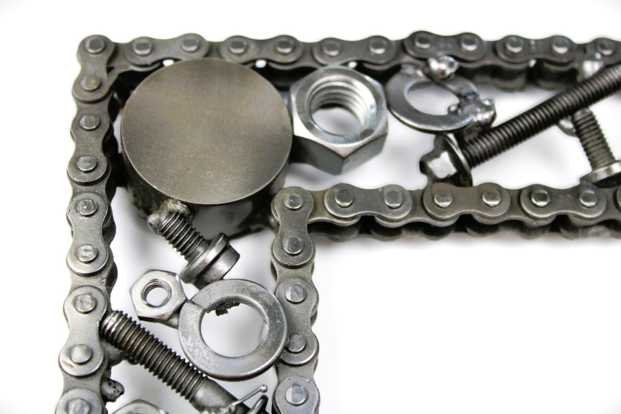 Car Part Letter P - Scrap Metal Art, Unique Gift for Car Lovers, Garage Decor - Ben's Auto Decor