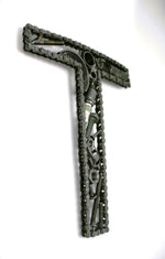 Load image into Gallery viewer, Car Part Letter T - Car Part Wall Hanging, Unique Gift for Husband, Automotive Decor - Ben&#39;s Auto Decor
