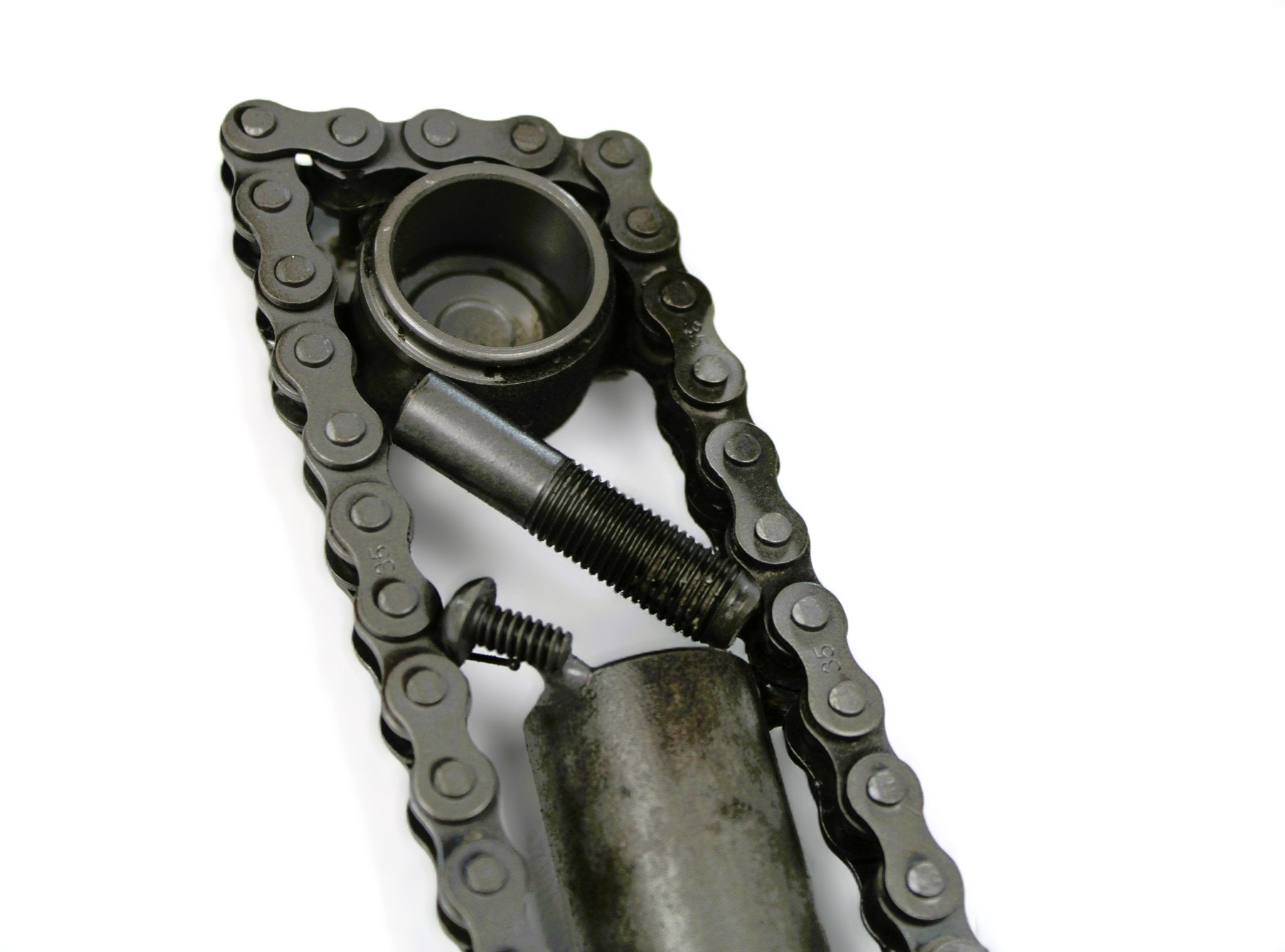 Car Part Letter V - Repurposed Art, Automotive Decor Made From Car Parts - Ben's Auto Decor
