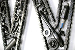 Load image into Gallery viewer, Car Part Letter W - Steampunk Engine Art, Unique Metal Wall Sculpture, Modern Name Sign - Ben&#39;s Auto Decor
