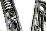 Load image into Gallery viewer, Car Part Letter W - Steampunk Engine Art, Unique Metal Wall Sculpture, Modern Name Sign - Ben&#39;s Auto Decor
