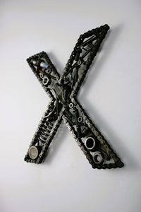 Car Part Letter X - Initial Sign, Repurposed Wall Art for Car Enthusiasts - Ben's Auto Decor