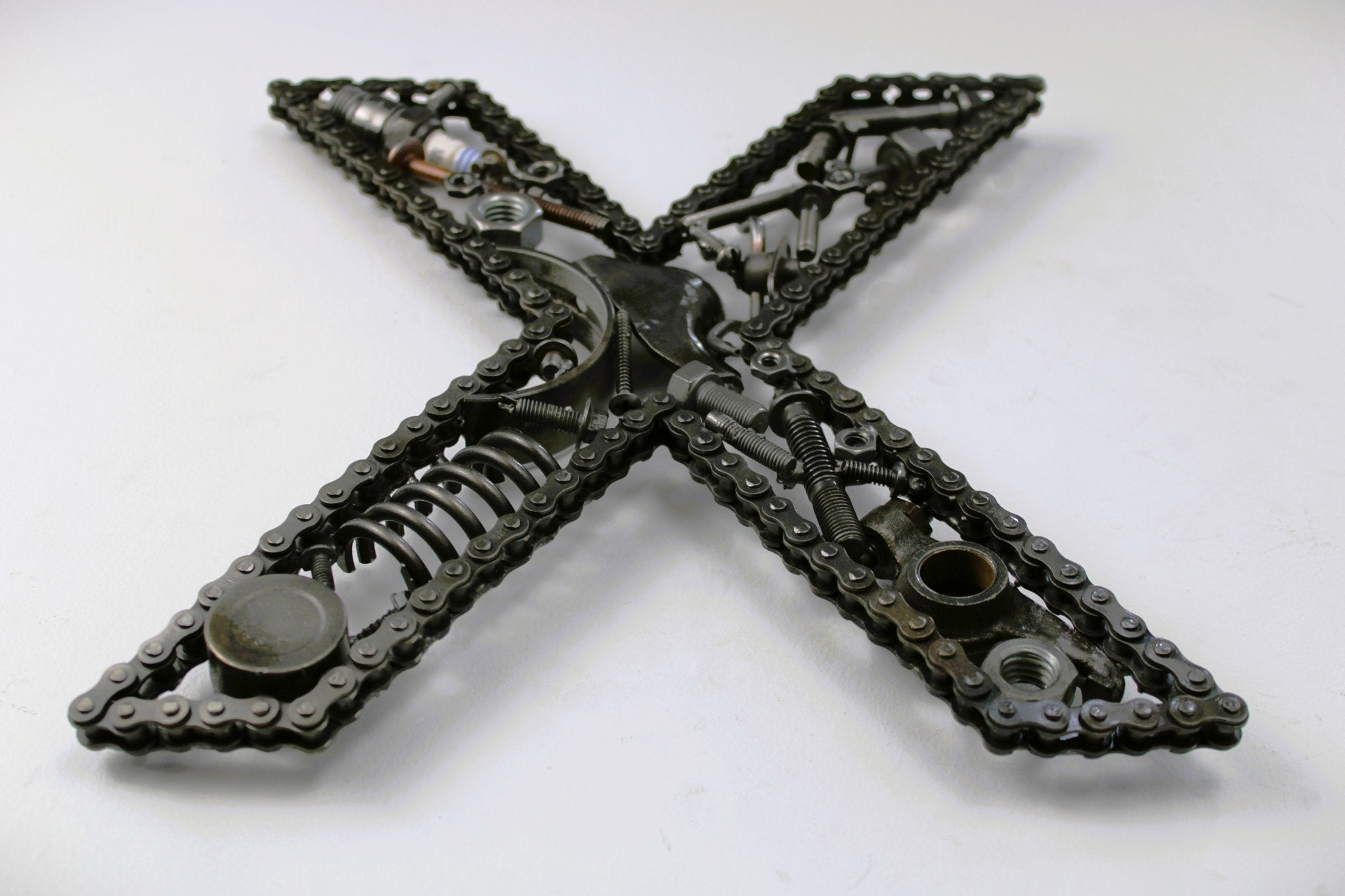 Car Part Letter X - Initial Sign, Repurposed Wall Art for Car Enthusiasts - Ben's Auto Decor