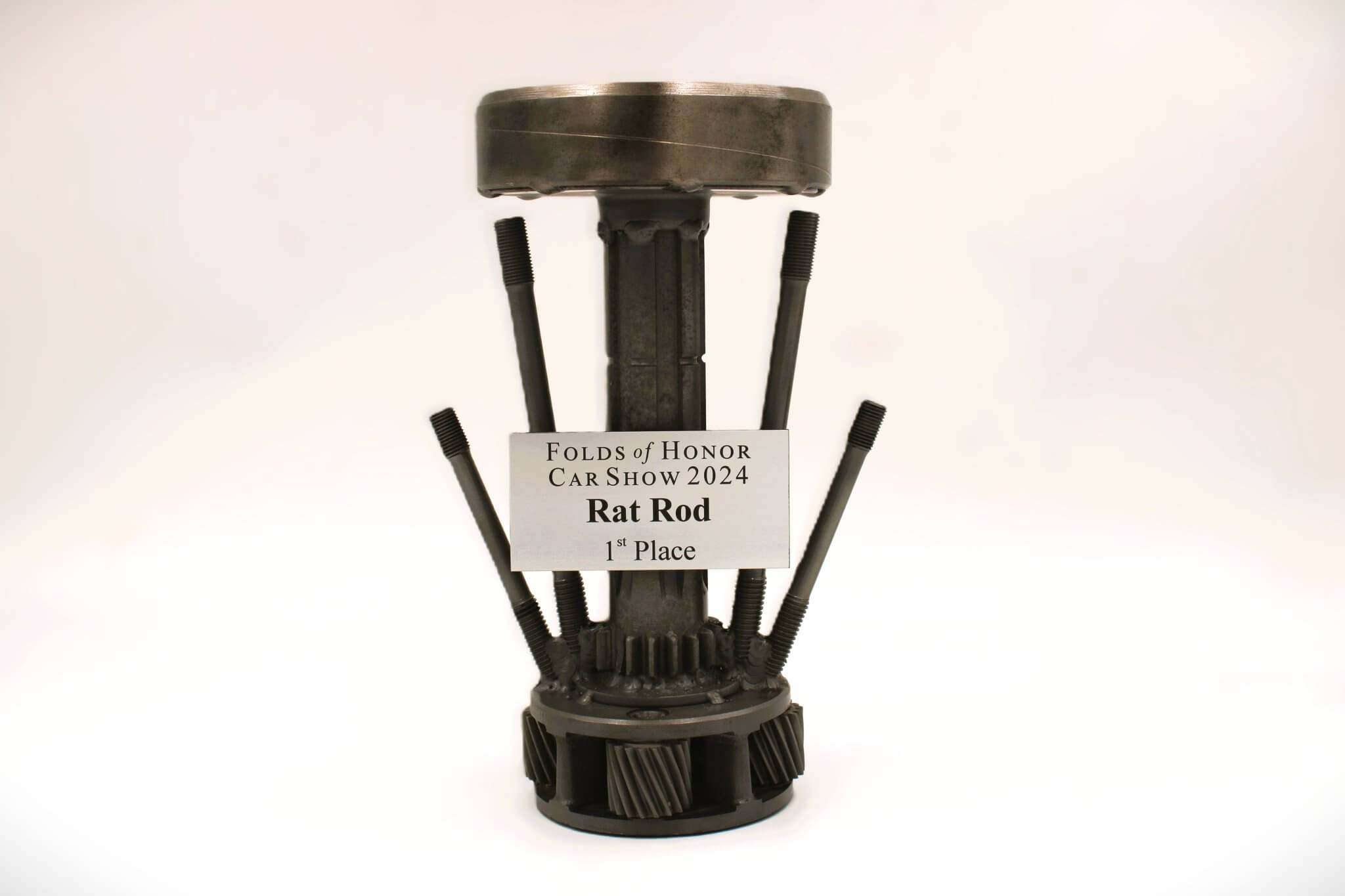 Car Part Trophies - Hand - Welded Awards for Car Shows and Events, Customized Design and Plaque, Steampunk Trophies - Ben's Auto Decor