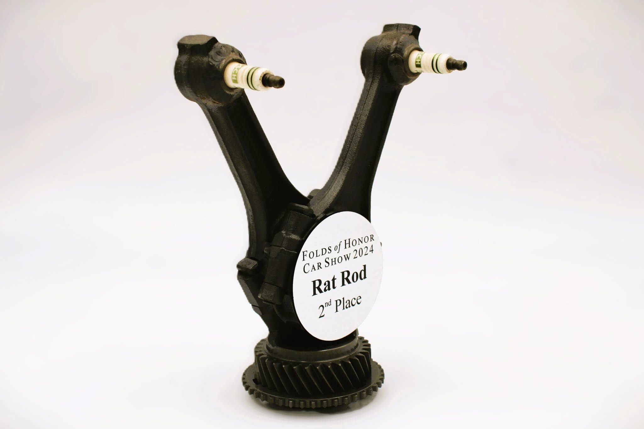 Car Part Trophies - Hand - Welded Awards for Car Shows and Events, Customized Design and Plaque, Steampunk Trophies - Ben's Auto Decor