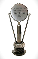 Load image into Gallery viewer, Car Part Trophies - Hand - Welded Awards for Car Shows and Events, Customized Design and Plaque, Steampunk Trophies - Ben&#39;s Auto Decor
