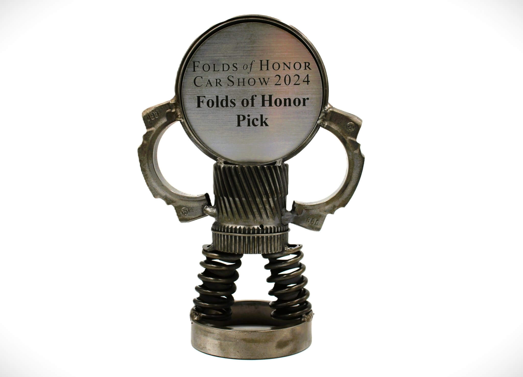 Car Part Trophies - Hand - Welded Awards for Car Shows and Events, Customized Design and Plaque, Steampunk Trophies - Ben's Auto Decor