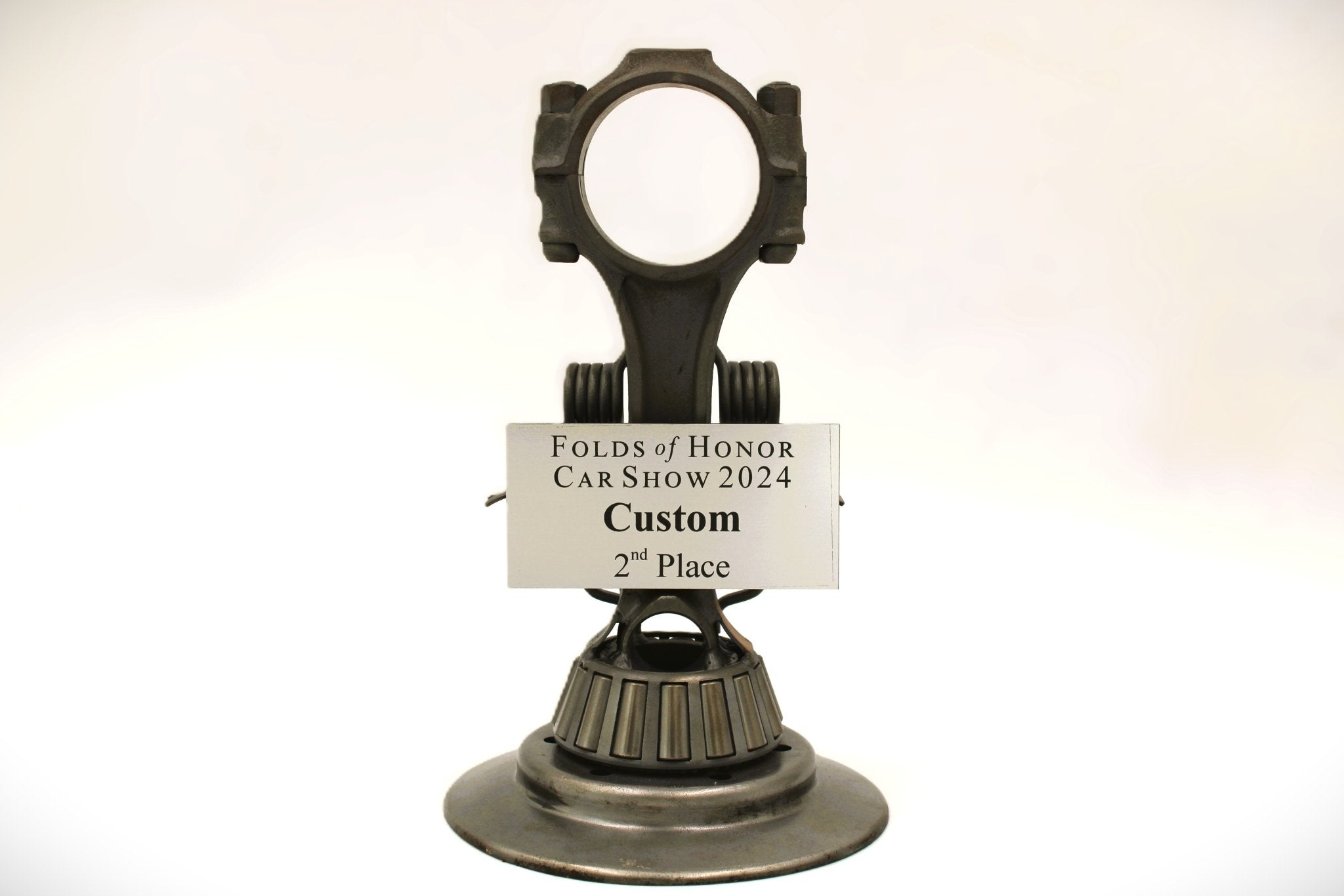 Car Part Trophies - Hand - Welded Awards for Car Shows and Events, Customized Design and Plaque, Steampunk Trophies - Ben's Auto Decor