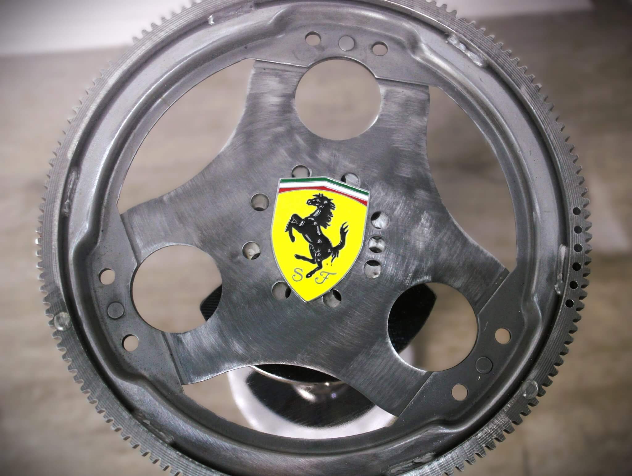 Crankshaft Table - Automotive Decor, Man Cave Furniture, Steampunk Decor, Round Table - Ben's Auto Decor