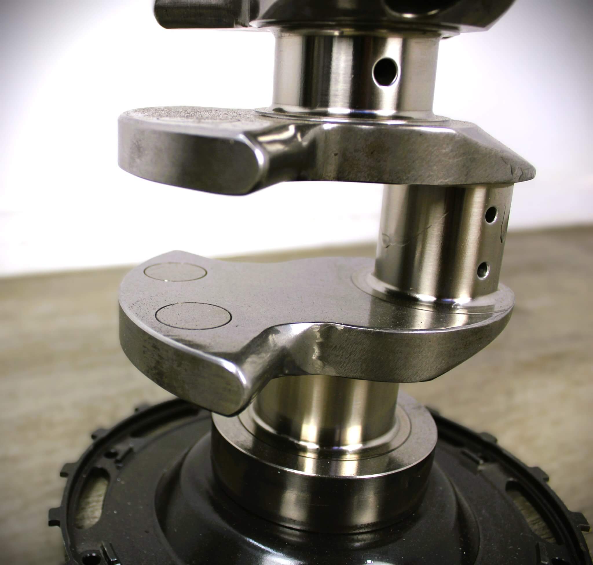 Crankshaft Table - Automotive Decor, Man Cave Furniture, Steampunk Decor, Round Table - Ben's Auto Decor