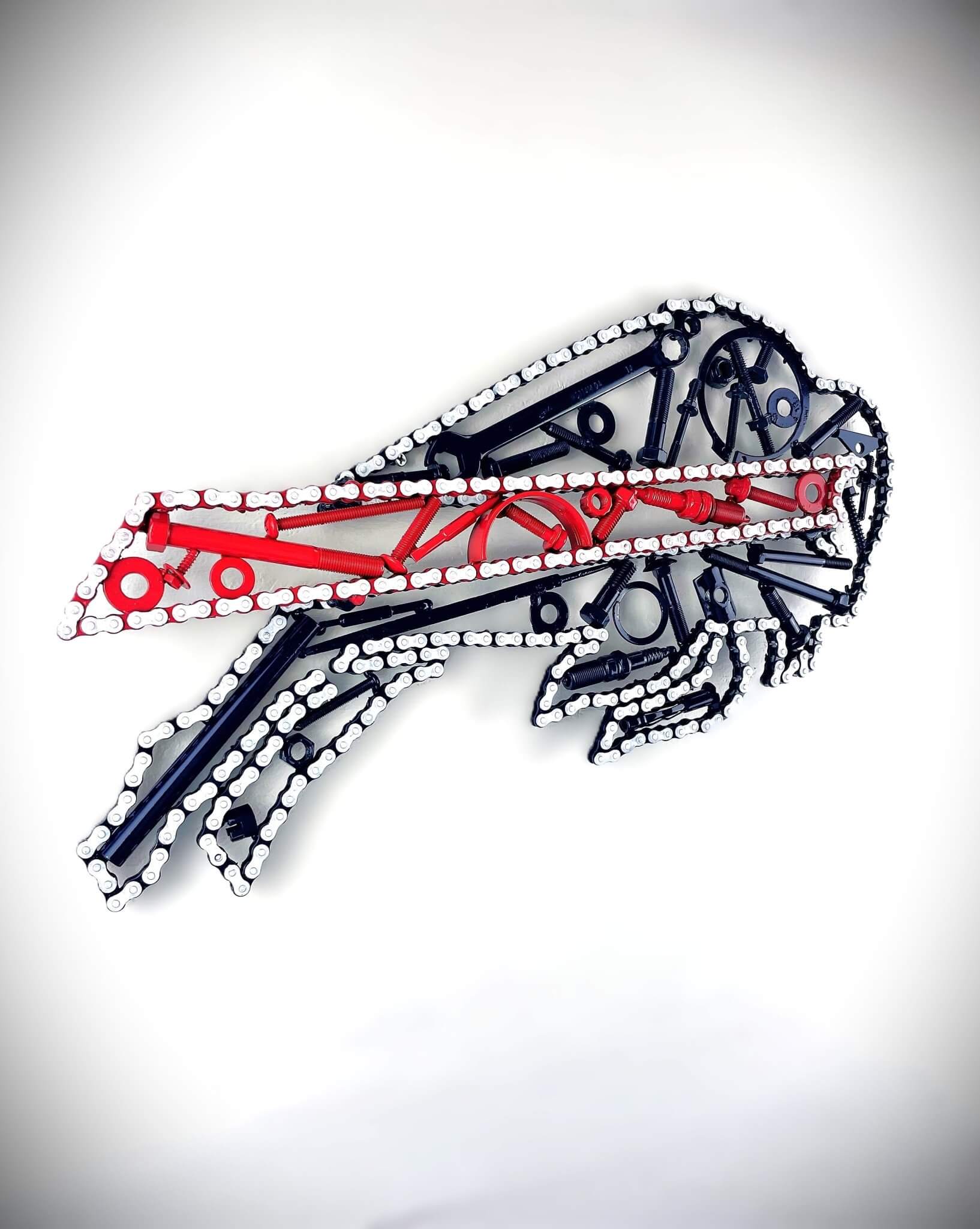 Custom Sports Team Logo Sign, Personalized Gearhead Gift, Man Cave Decor, Sport and Car Enthusiast Gift - Ben's Auto Decor