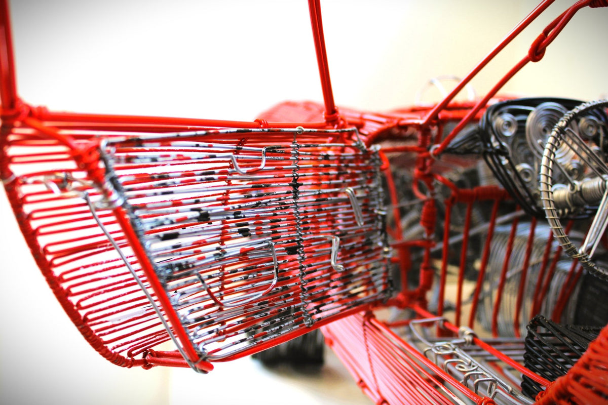 Ferrari 250 GTO No. 19 — Kinetic Wire Sculpture - Ben's Auto Decor