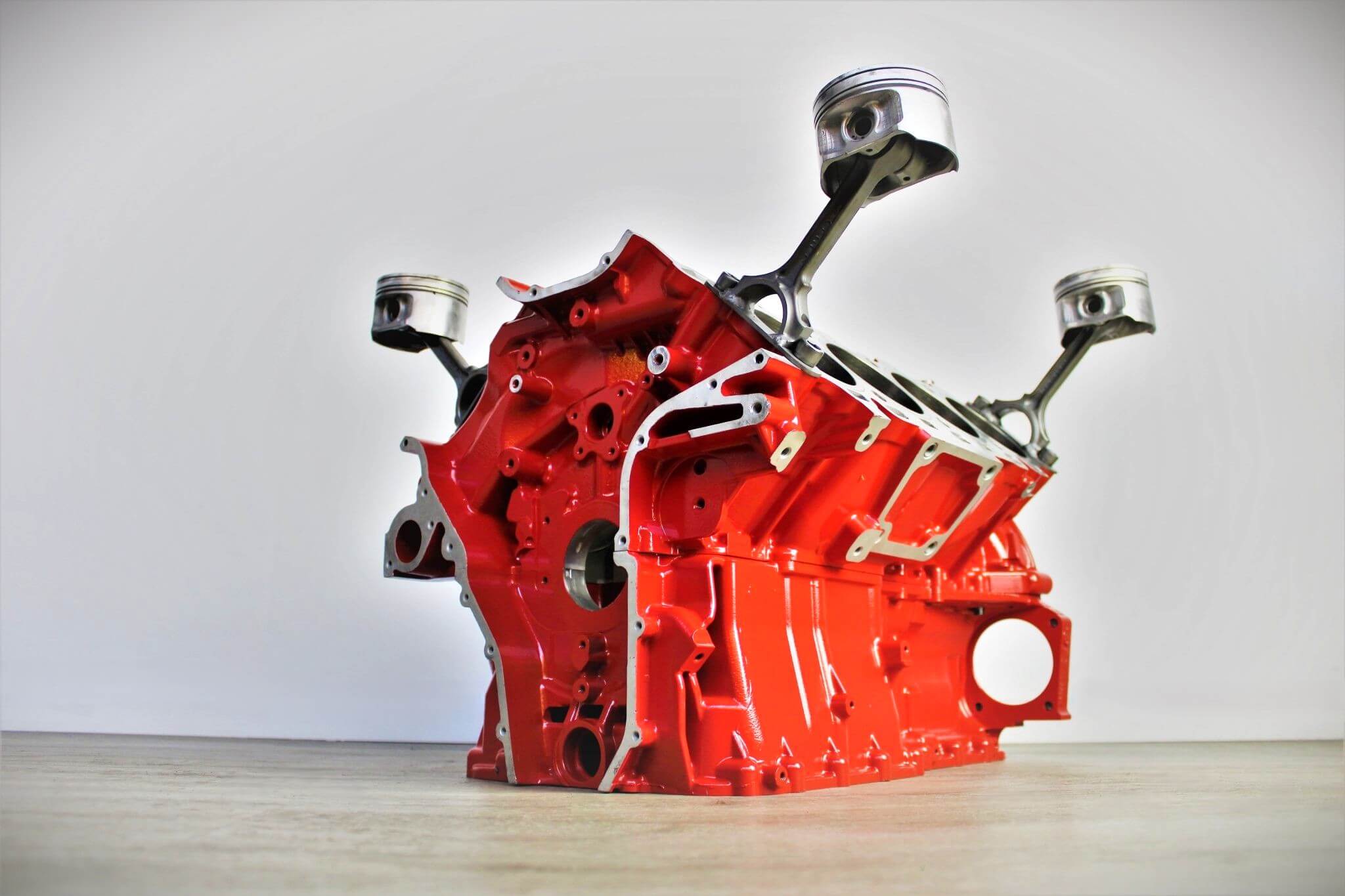 Ferrari Engine Block Coffee Table - Handcrafted Unique Automotive Decor, Man Cave Furniture - Ben's Auto Decor