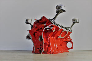 Ferrari Engine Block Coffee Table - Handcrafted Unique Automotive Decor, Man Cave Furniture - Ben's Auto Decor