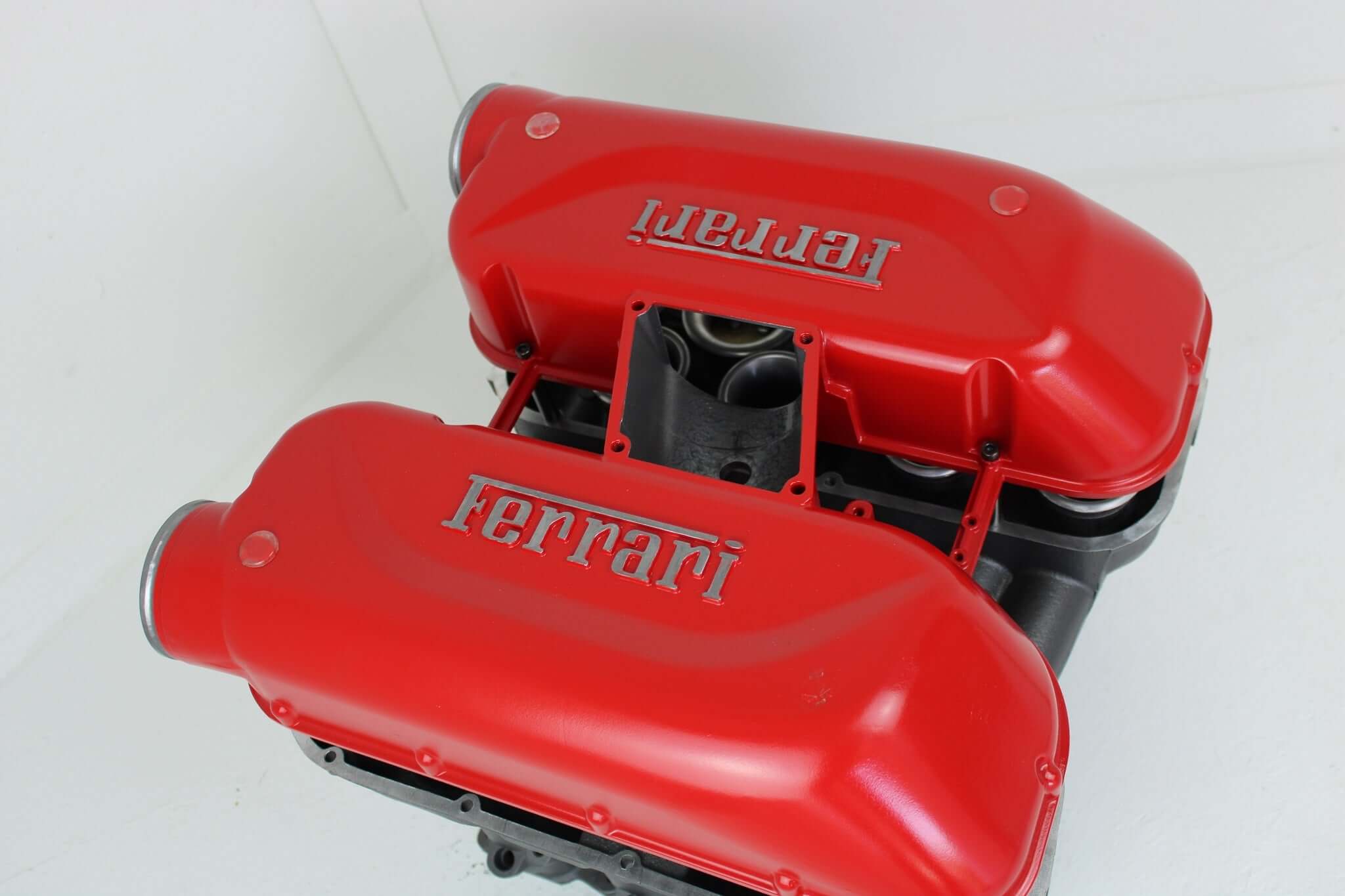 Ferrari Intake Manifold Coffee or End Table - Man Cave Furniture, Unique Automotive Decor - Ben's Auto Decor
