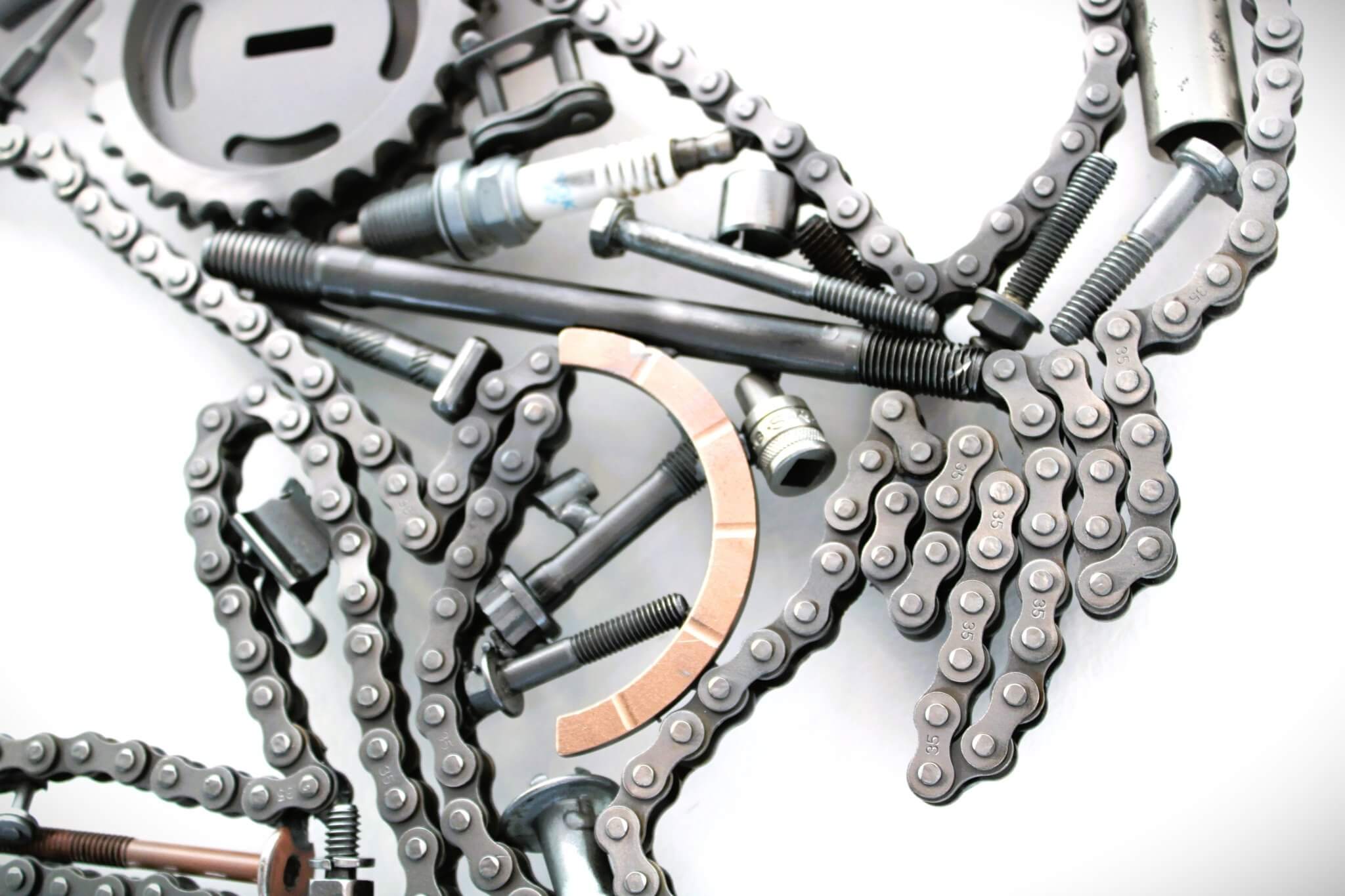 Ferrari Prancing Horse Metal Wall Art - Ferrari Automotive Decor, Unique Steampunk Wall Art - Ben's Auto Decor