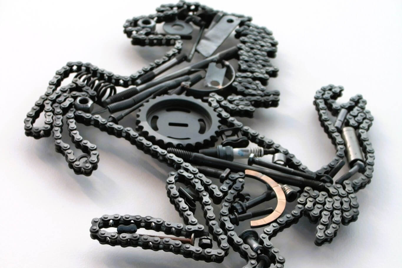 Ferrari Prancing Horse Metal Wall Art - Ferrari Automotive Decor, Unique Steampunk Wall Art - Ben's Auto Decor