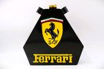 Load image into Gallery viewer, Ferrari Vintage Gas Can - Repurposed Decor, Ferrari Logo Art, Car Guy Gift - Ben&#39;s Auto Decor
