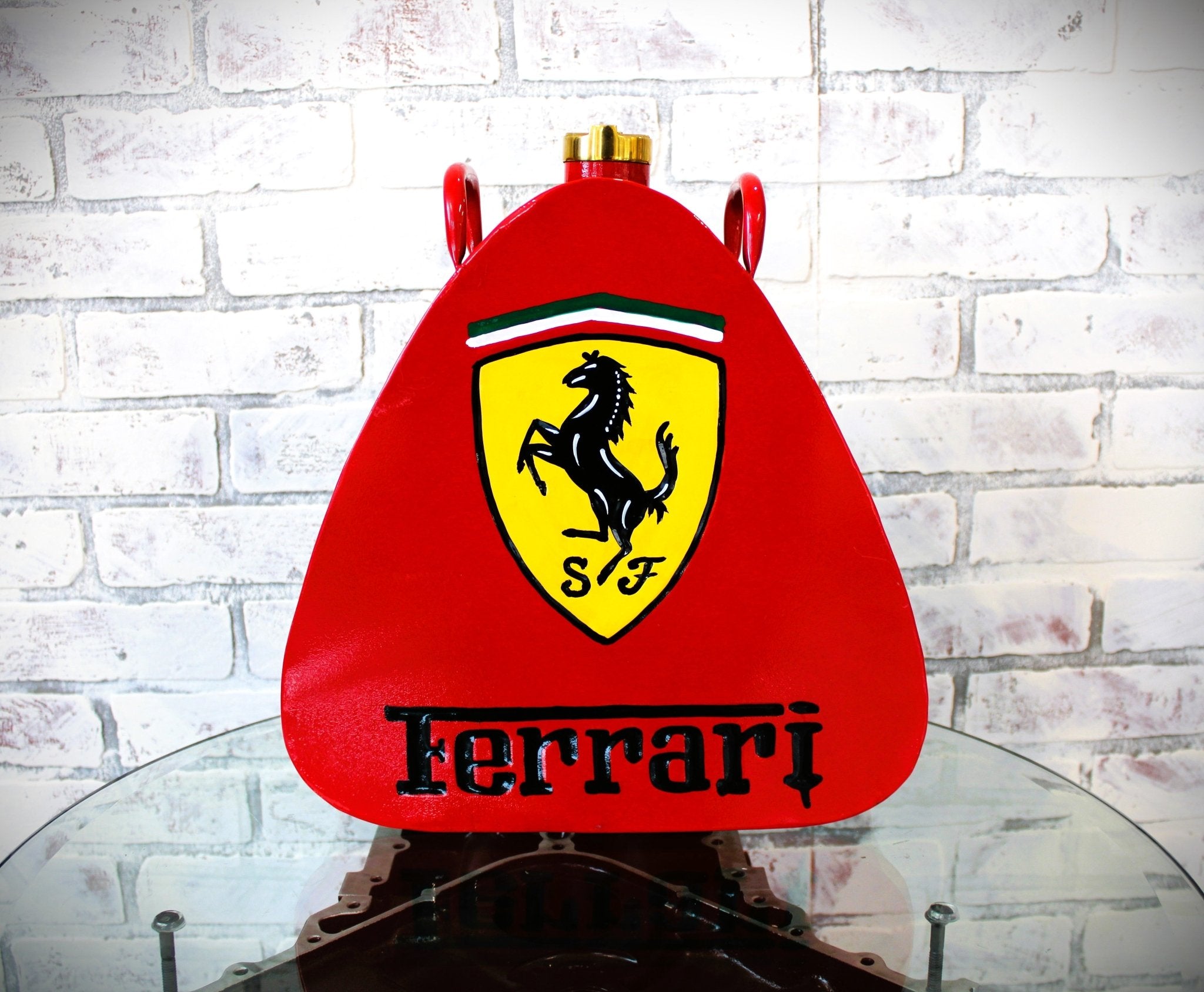 Ferrari Vintage - Style Fuel Gas Can – Hand - Painted & Limited Edition - Ben's Auto Decor