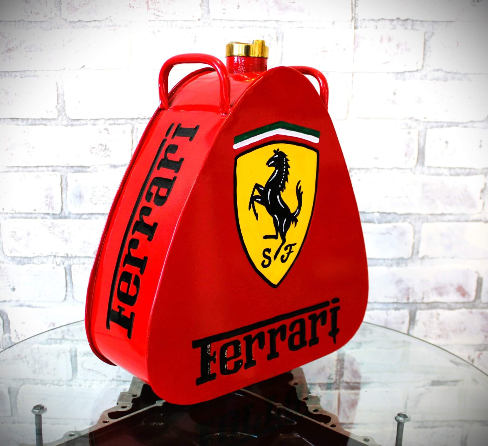 Ferrari Vintage - Style Fuel Gas Can – Hand - Painted & Limited Edition - Ben's Auto Decor