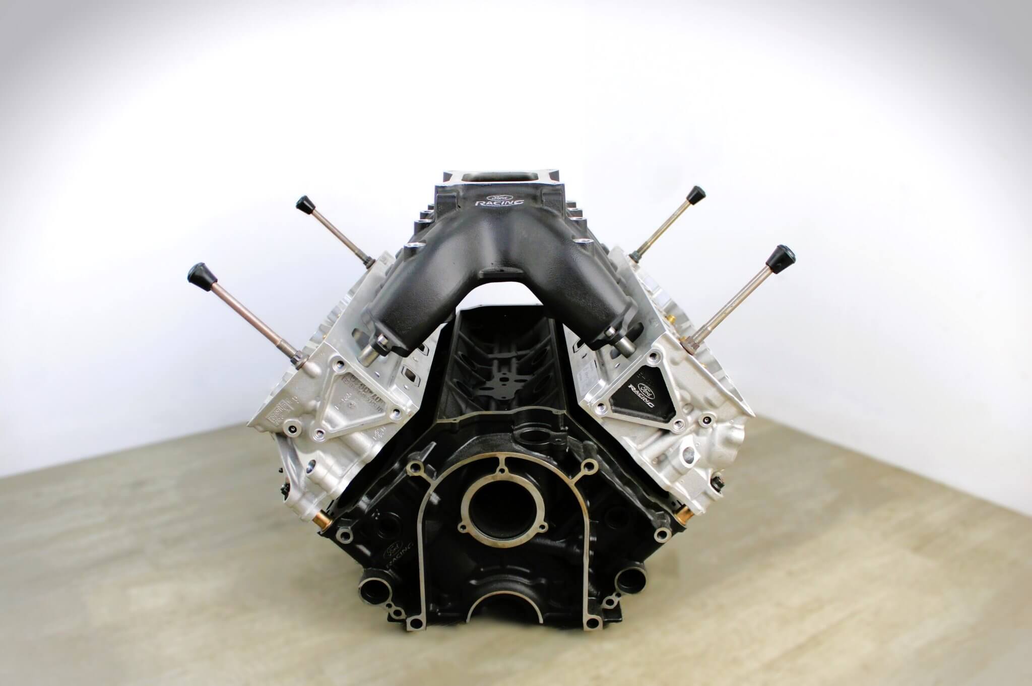 Ford FR9 NASCAR Engine Block Coffee Table - Handcrafted Unique Automotive Decor, Customizable Man Cave Furniture - Ben's Auto Decor