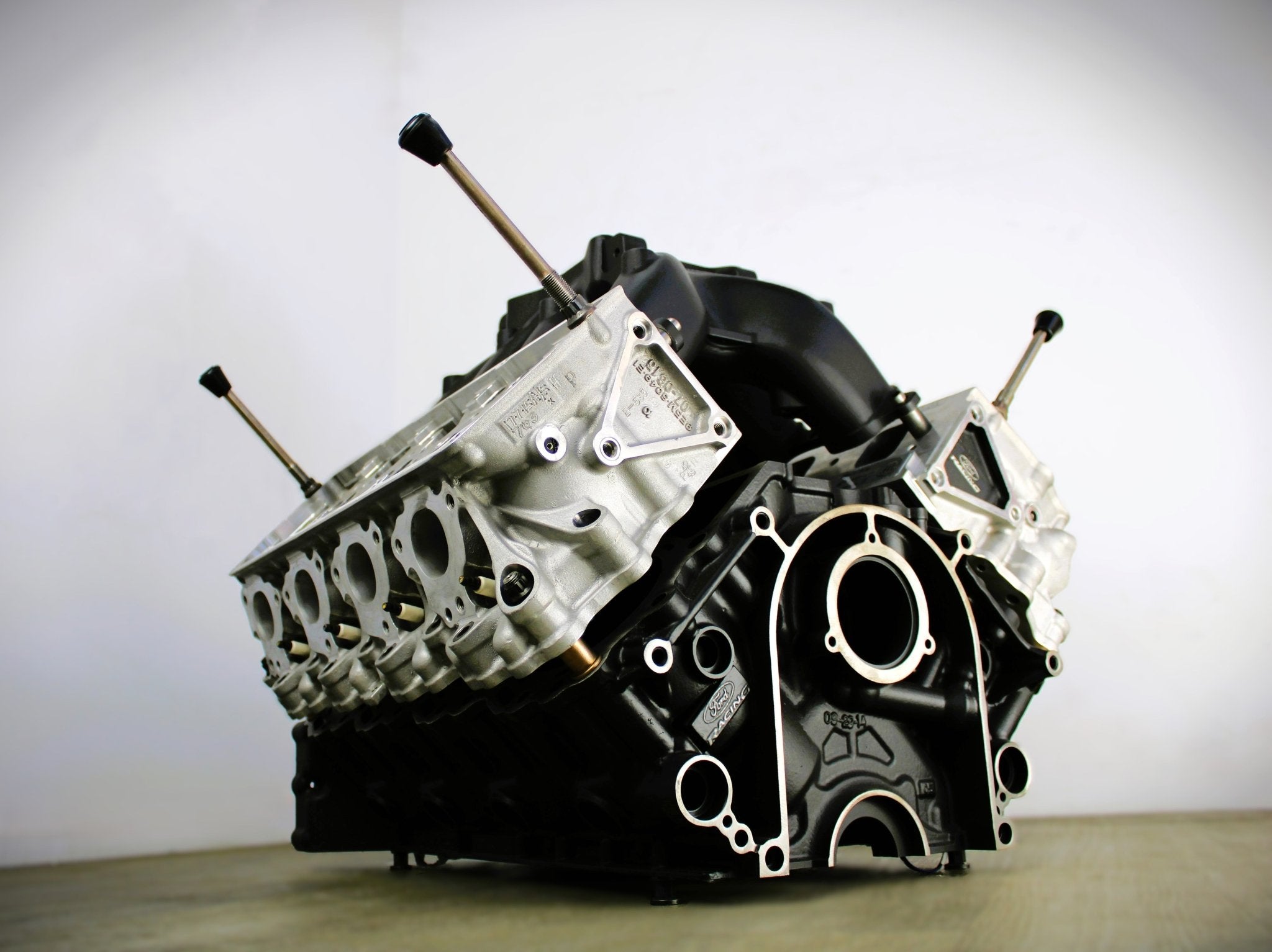 Ford FR9 NASCAR Engine Block Coffee Table - Handcrafted Unique Automotive Decor, Customizable Man Cave Furniture - Ben's Auto Decor