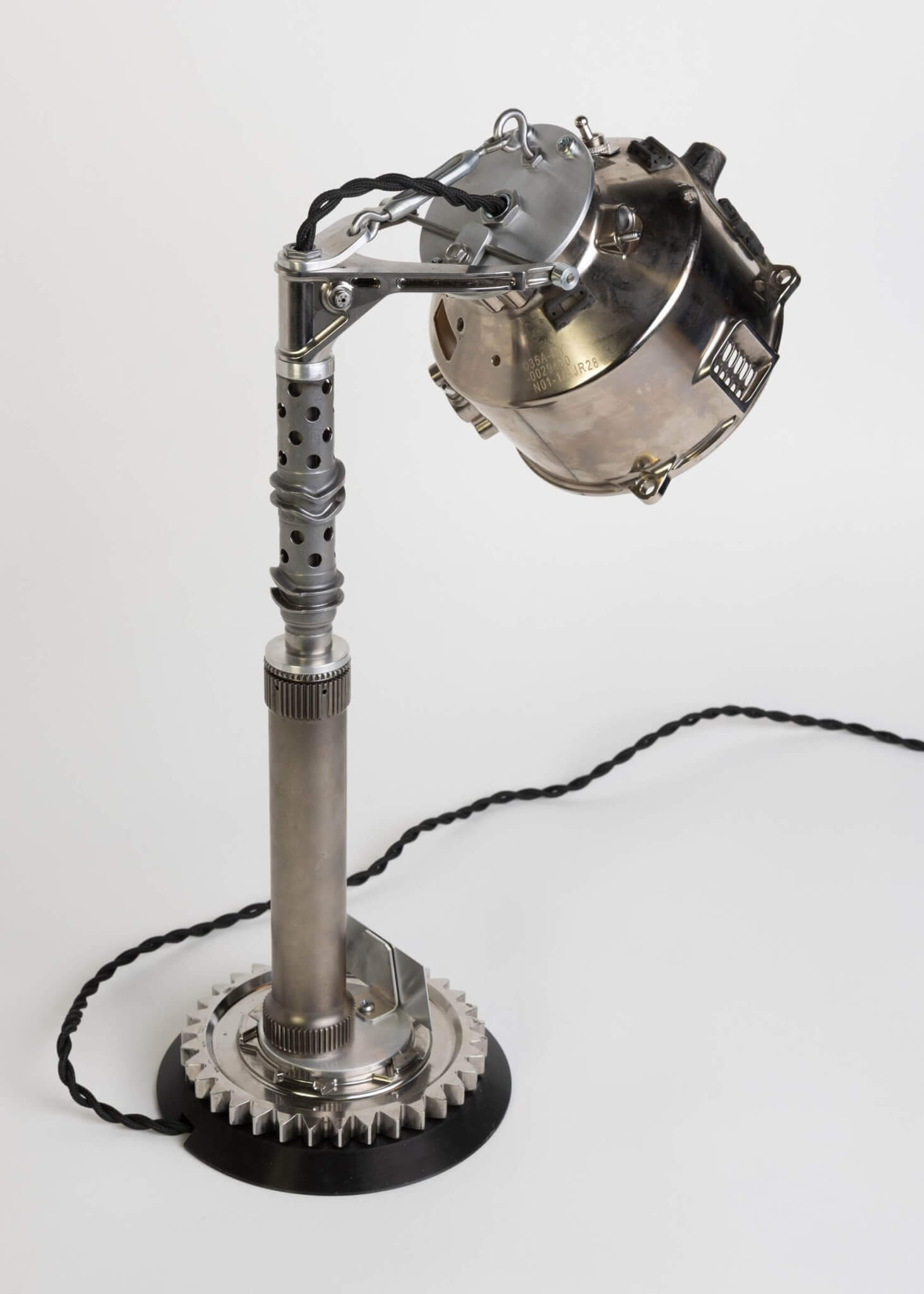 Formula 1 Clutch Housing Lamp - Race Car Decor Made from Authentic McLaren Engine Components - Ben's Auto Decor