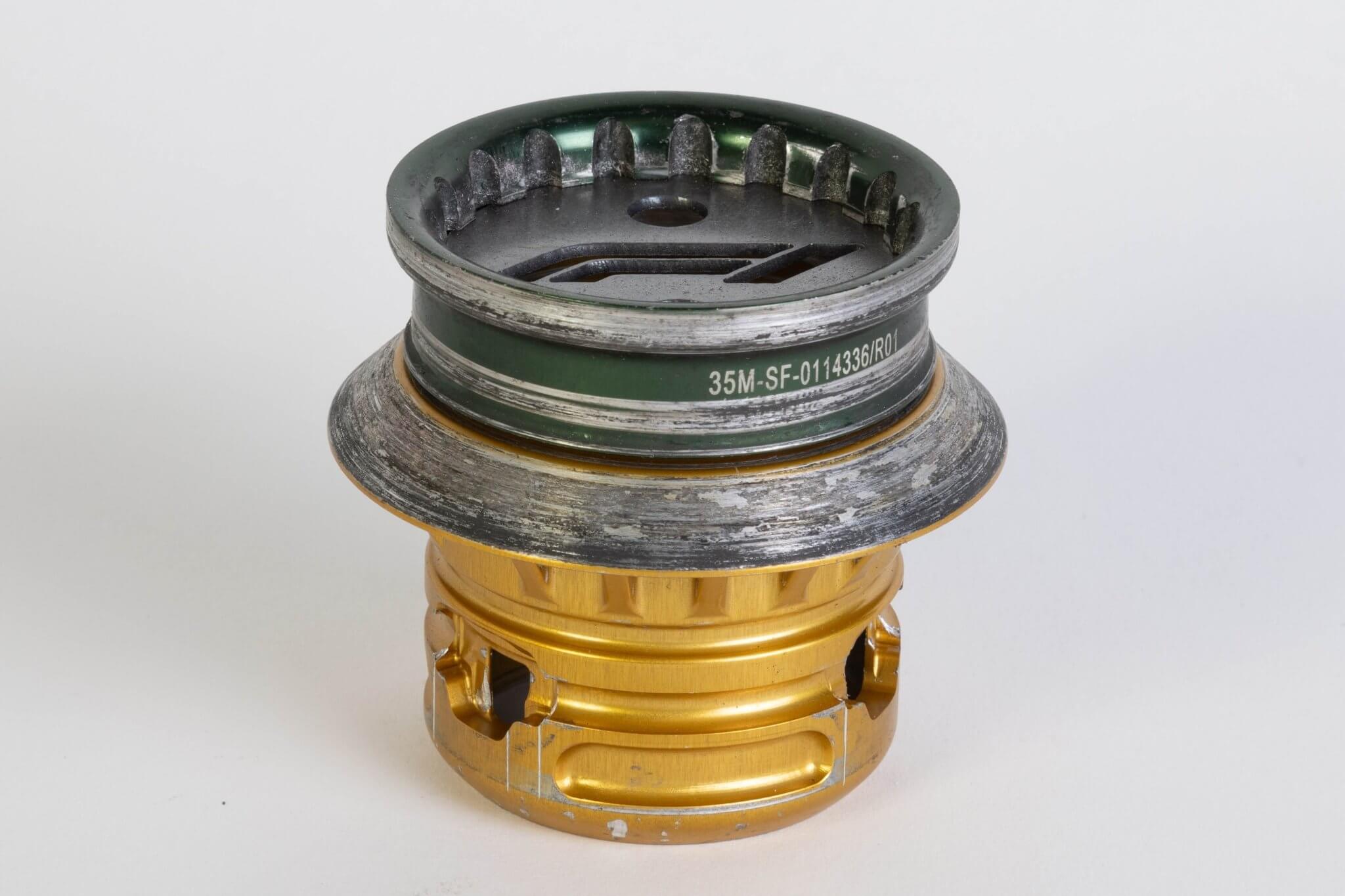 Gold Formula 1 Front Wheel Nut Pen Holder Automotive Art - Ben's Auto Decor