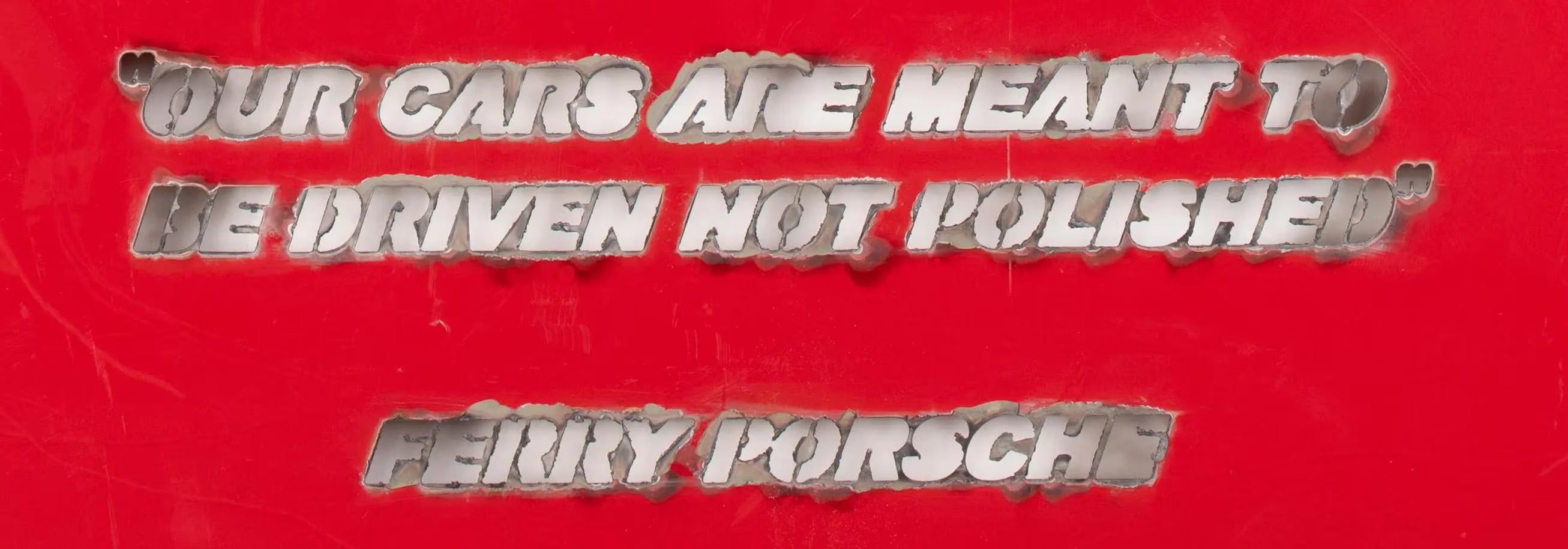 Porsche 911 Hood Wall Art- Ferdinand Porsche Quote, Distinctive Decor