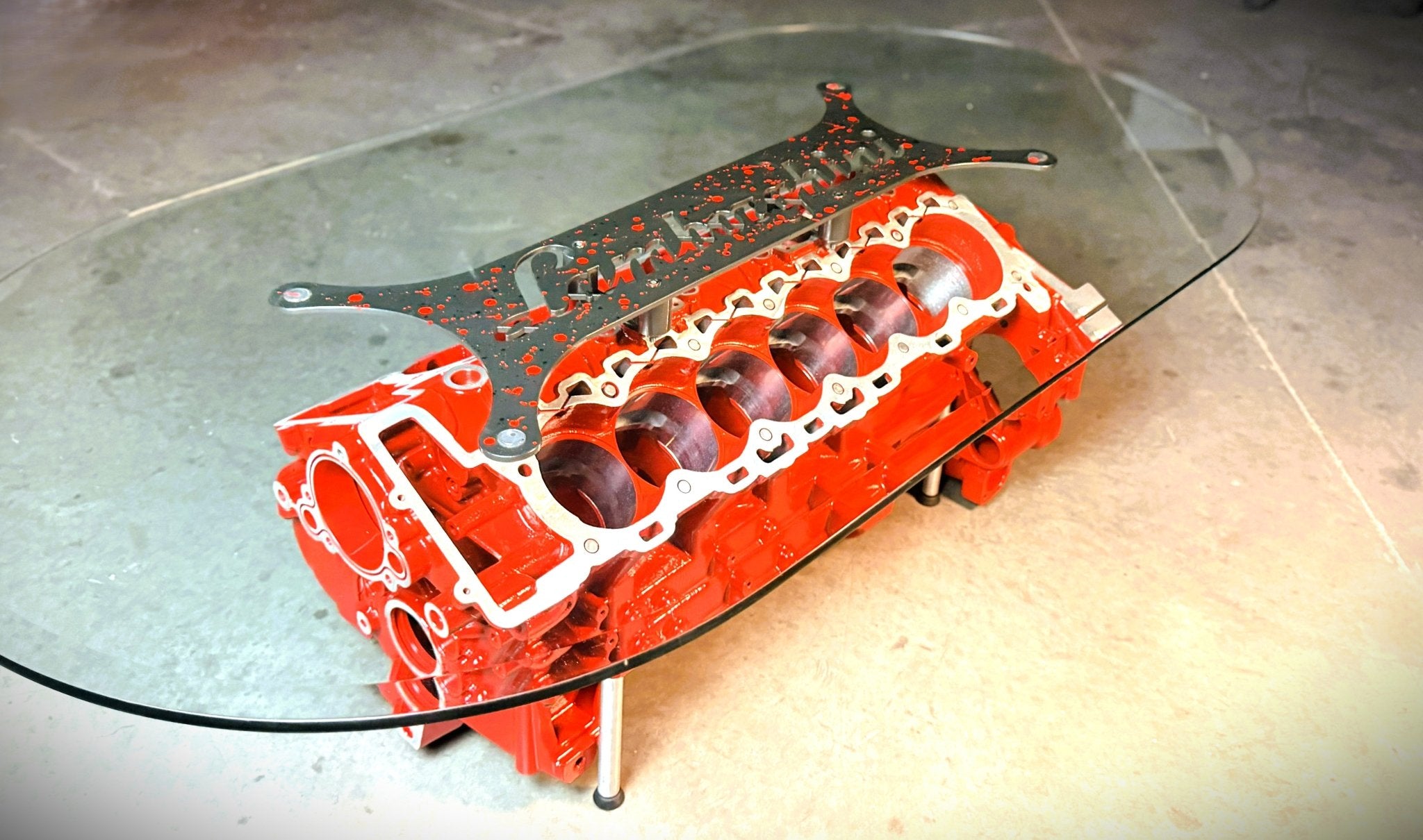 Lamborghini Aventador V12 Engine Table - Ben's Auto Decor