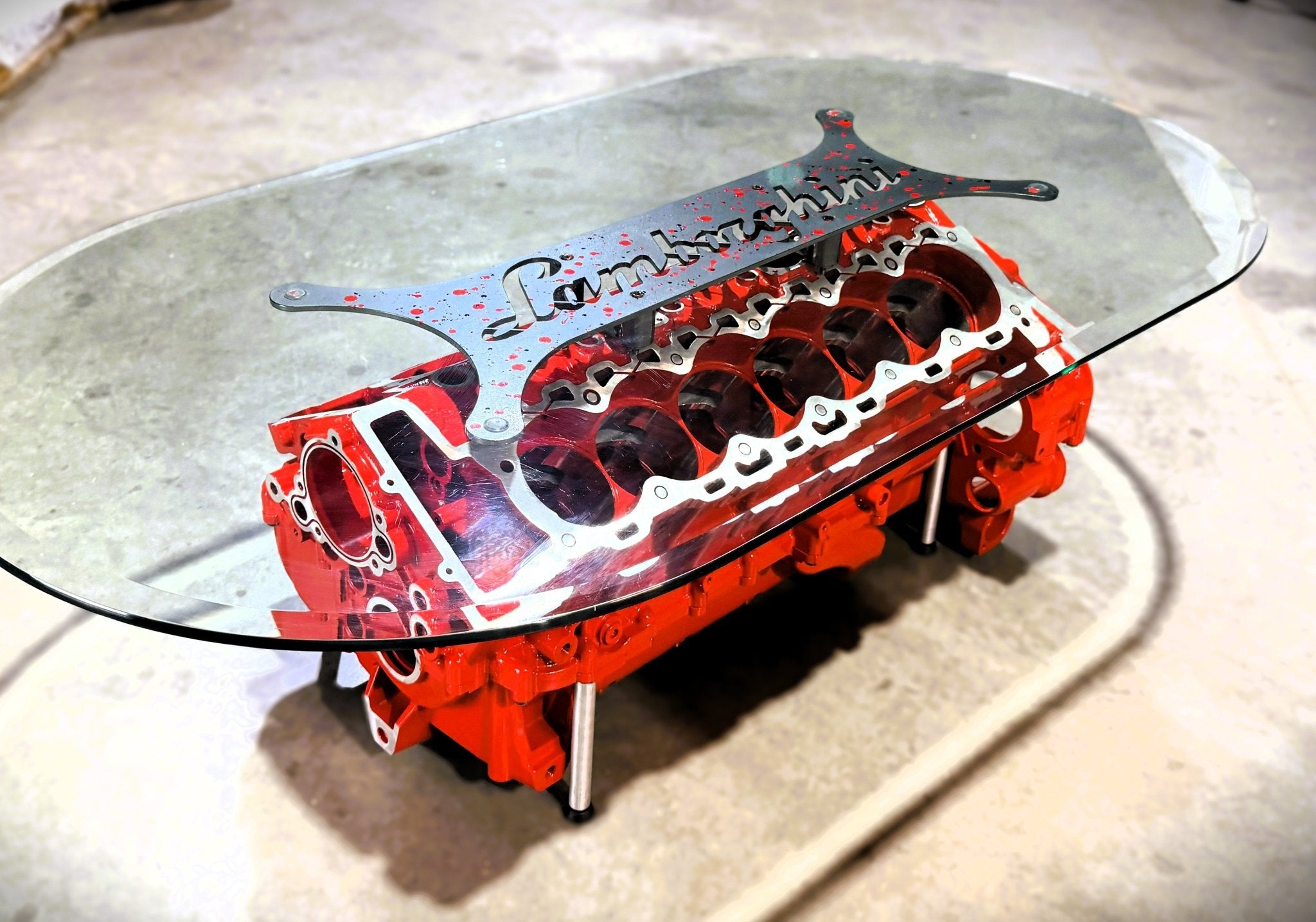 Lamborghini Aventador V12 Engine Table - Ben's Auto Decor