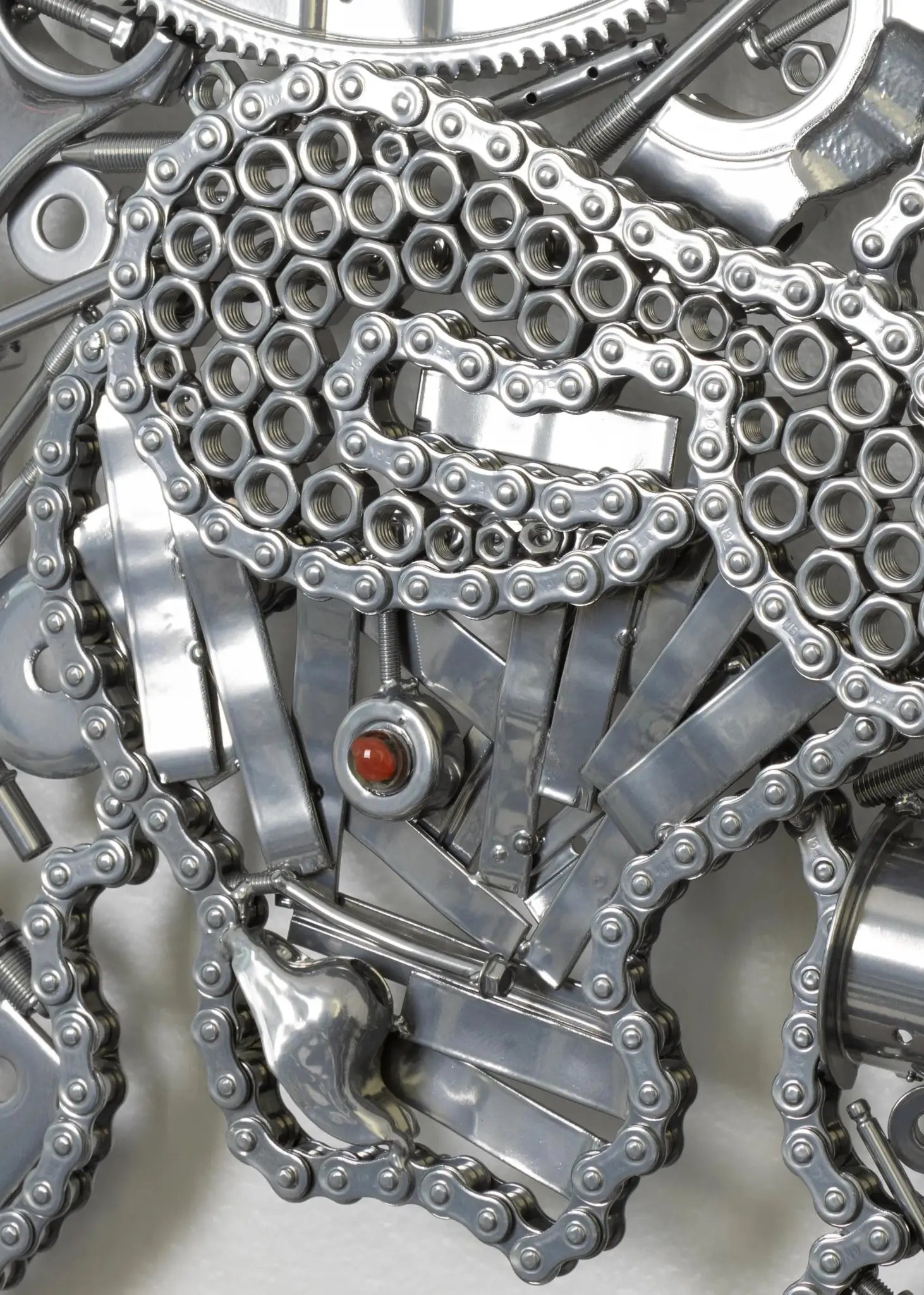 Lamborghini Bull Logo Wall Sculpture - Handcrafted Metal Art from Genuine Auto Parts - Ben's Auto Decor