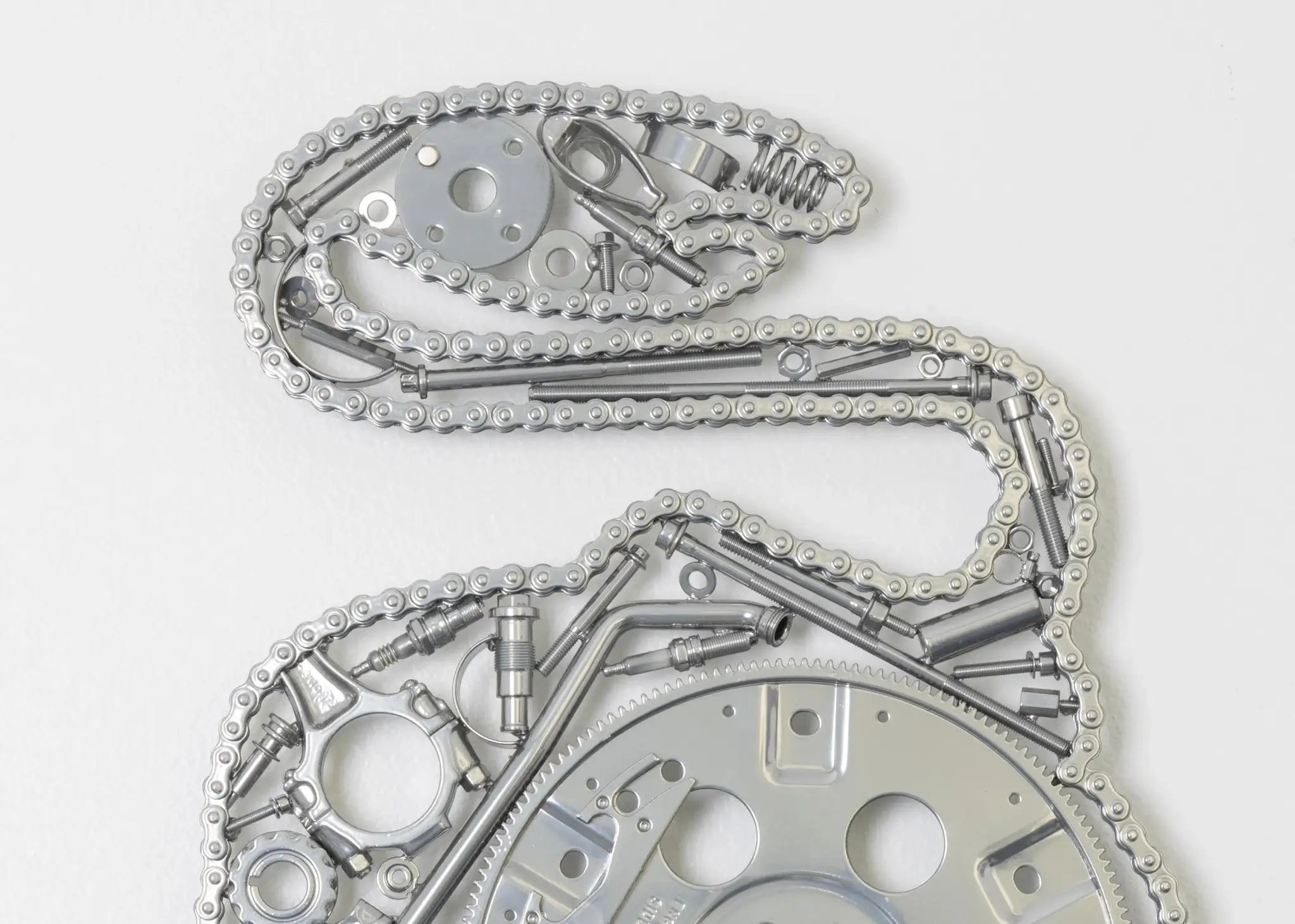 Lamborghini Bull Logo Wall Sculpture - Handcrafted Metal Art from Genuine Auto Parts - Ben's Auto Decor