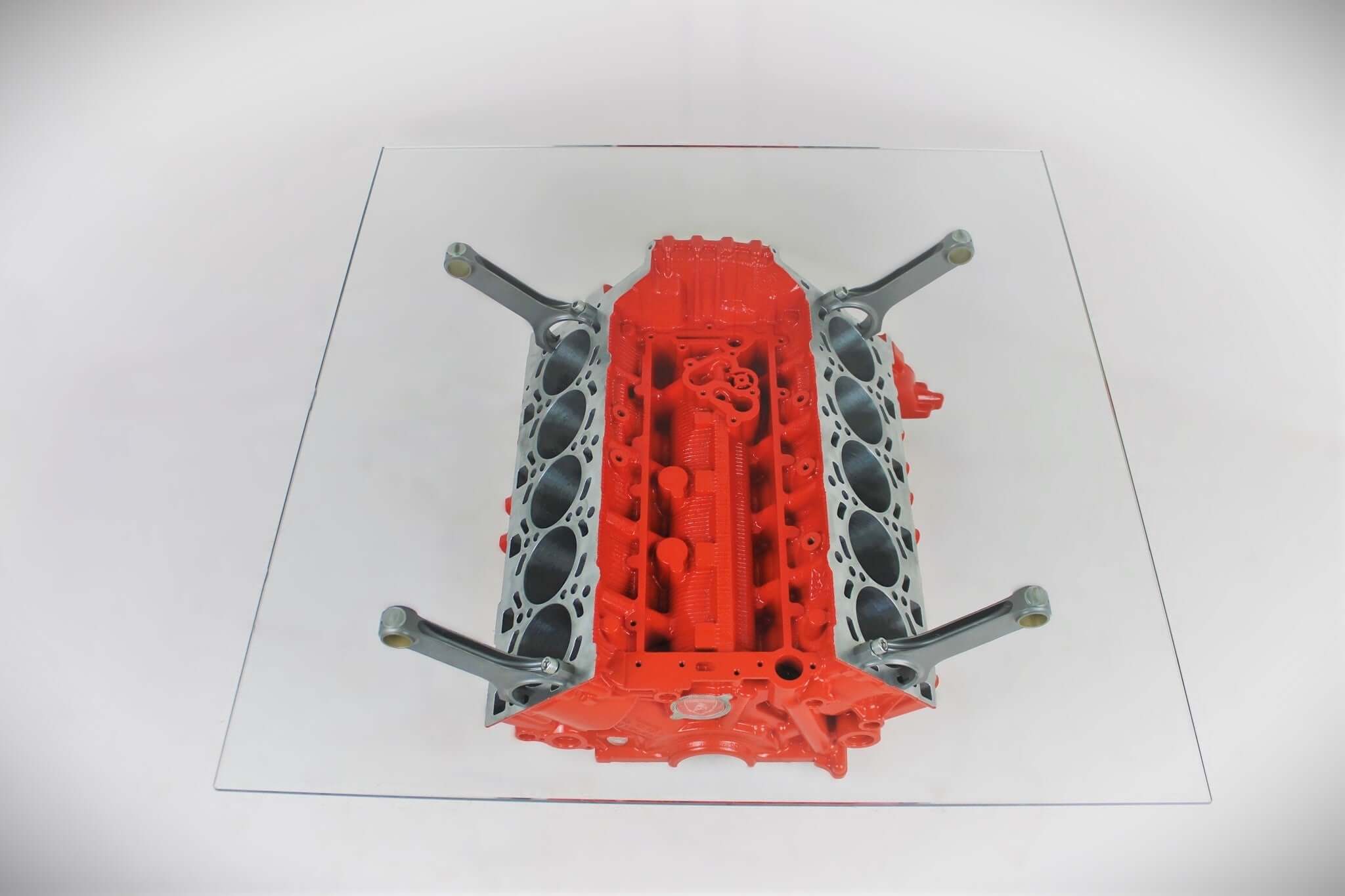 Lamborghini Gallardo V10 Engine Block Coffee Table - Unique Man Cave F