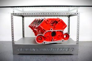 Luxury Engine Coffee Table with Rotating Motor & LED Lights – Le Mans Racing Engine, Limited Edition Racing Decor - Ben's Auto Decor