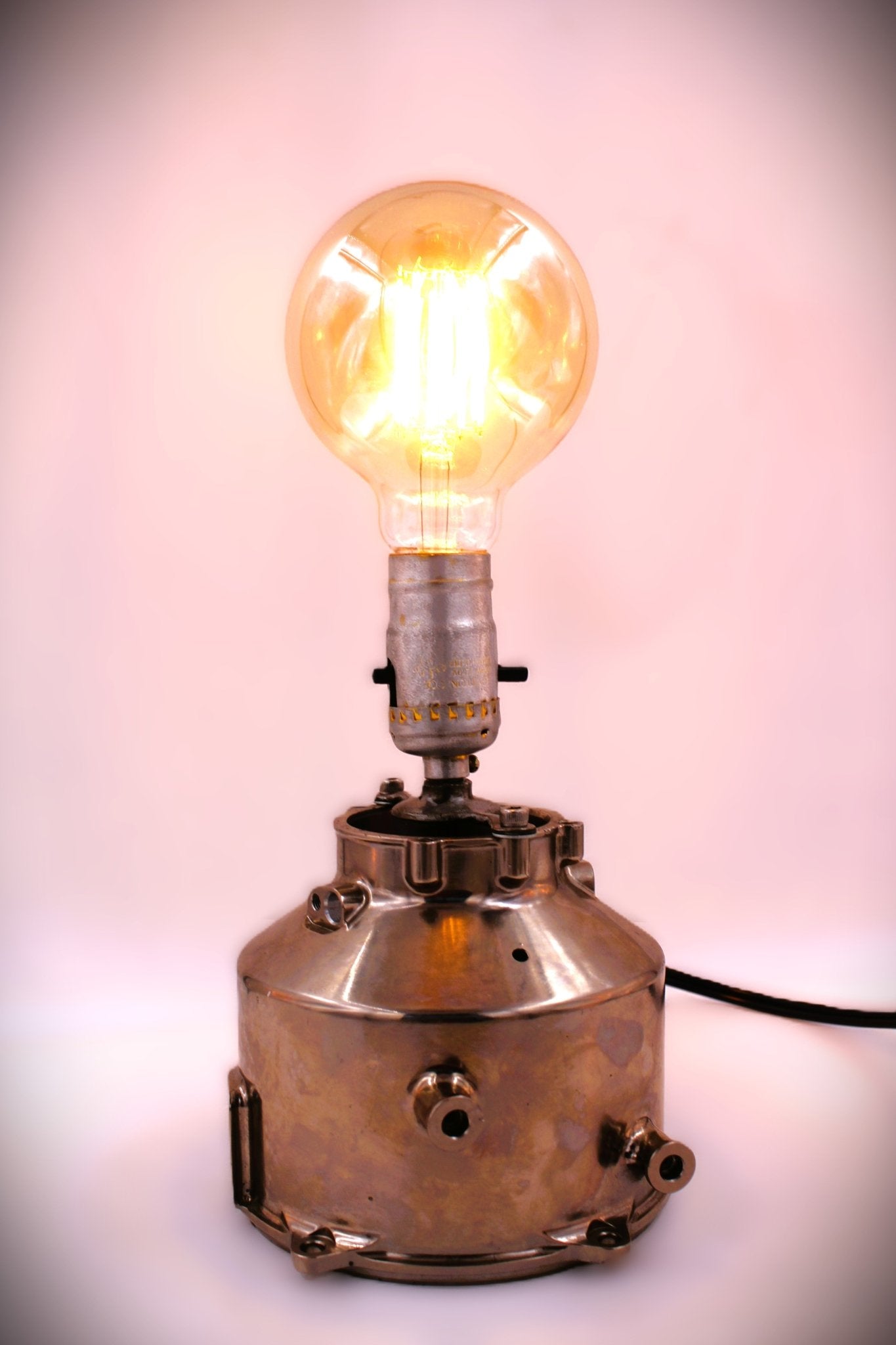McLaren Clutch Housing Lamp - Formula 1 Car Parts Lamp, Steampunk Lamp, Automotive Decor - Ben's Auto Decor