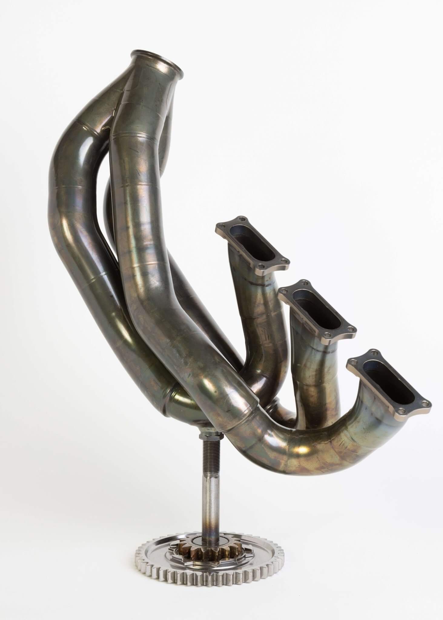 McLaren F1 Sculpture from Genuine Exhaust Manifold - Lando Norris 2019 V6 Patina Car Parts - Ben's Auto Decor