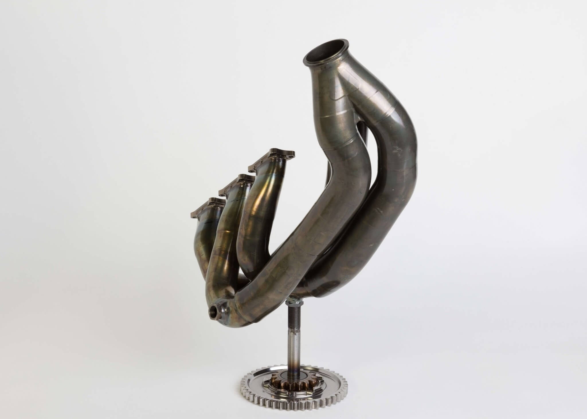 McLaren F1 Sculpture from Genuine Exhaust Manifold - Lando Norris 2019 V6 Patina Car Parts - Ben's Auto Decor