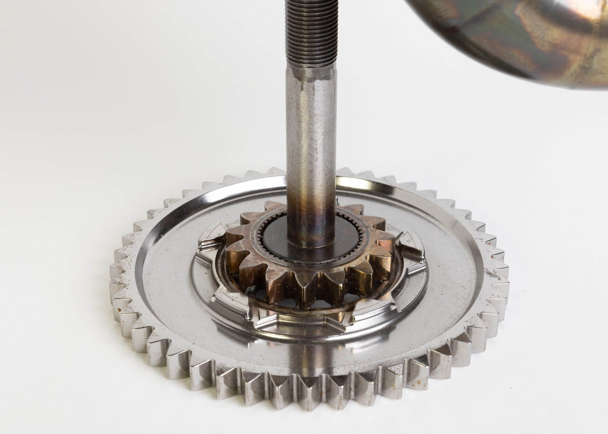 McLaren F1 Sculpture from Genuine Exhaust Manifold - Lando Norris 2019 V6 Patina Car Parts - Ben's Auto Decor