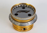 Load image into Gallery viewer, McLaren F1 Wheel Nut Pen Holder - Gold Formula One Desk Decor - Ben&#39;s Auto Decor
