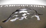 Load image into Gallery viewer, Metallic Lamborghini Metal Cutout Sign - Handcrafted Wall Art for Car Enthusiasts, Lambo Logo, Ready to Hang - Ben&#39;s Auto Decor
