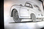 Load image into Gallery viewer, Personalized Bead - Rolled Metal Car Art - Custom Automotive Embossed Wall Decor - Ben&#39;s Auto Decor
