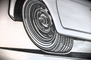 Personalized Bead - Rolled Metal Car Art - Custom Automotive Embossed Wall Decor - Ben's Auto Decor