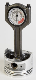 Load image into Gallery viewer, Piston Clock with White RPM Gauge Face - Unique Car Enthusiast Gift, Steampunk Clock for Gearheads, Automotive Decor - Ben&#39;s Auto Decor
