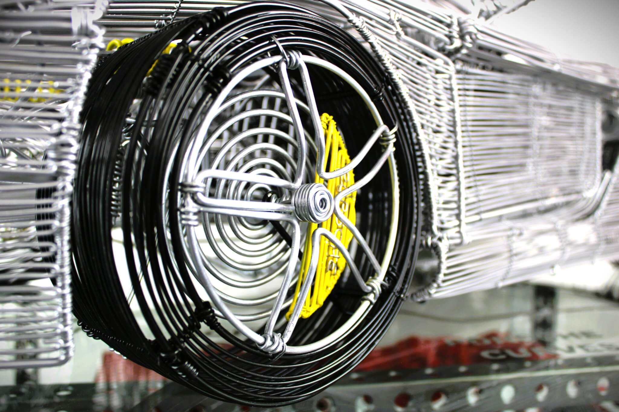 Porsche Carrera GT Wire Car Model - Handcrafted Car Enthusiast Decor, One - Of - A - Kind Masterpiece, Showroom Collectible, Limited Edition - Ben's Auto Decor