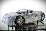 Load image into Gallery viewer, Porsche Carrera GT Wire Car Model - Handcrafted Car Enthusiast Decor, One - Of - A - Kind Masterpiece, Showroom Collectible, Limited Edition - Ben&#39;s Auto Decor
