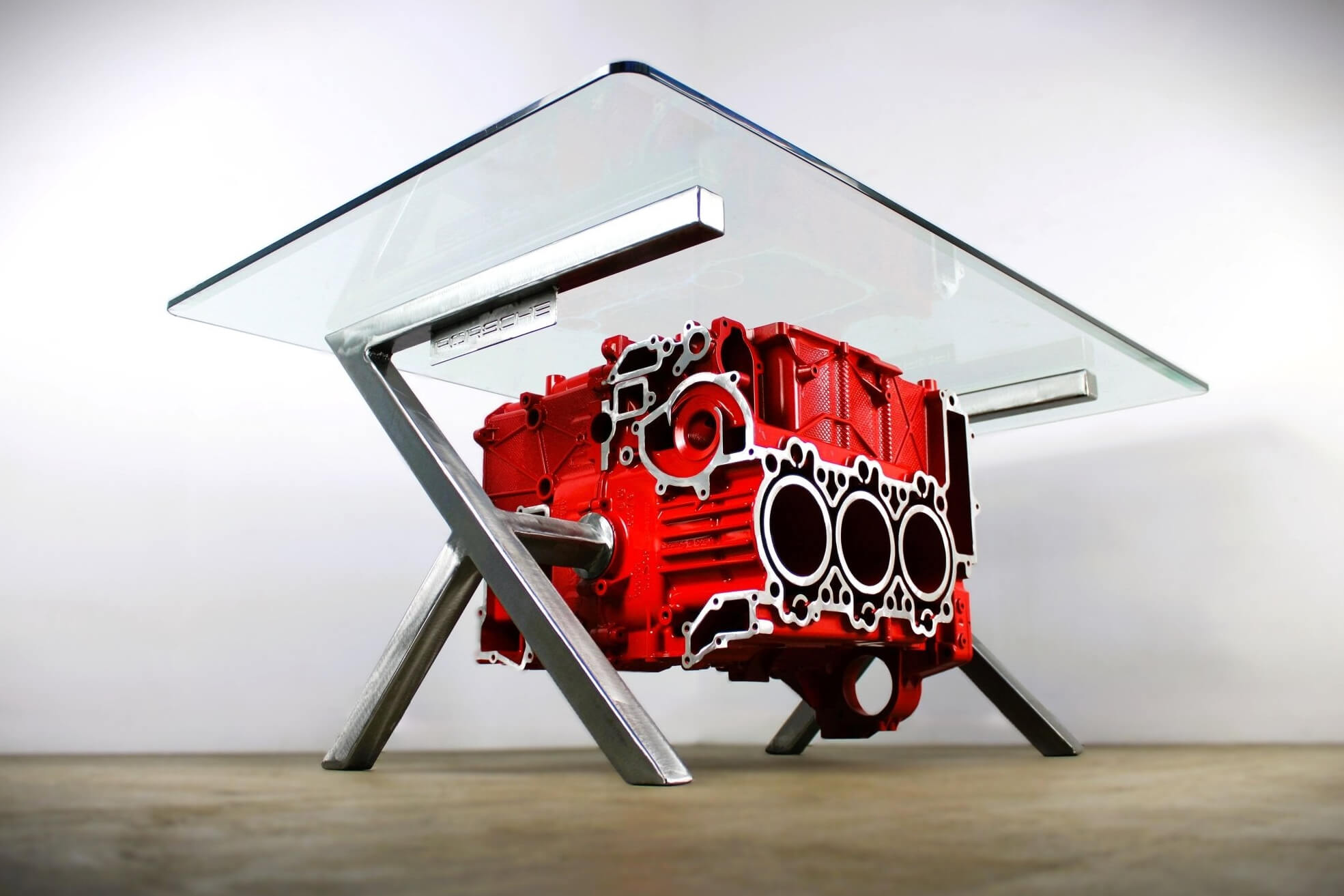 Porsche Engine Block Coffee Table - Handmade Automotive Decor, Unique Coffee Table, Man Cave Furniture - Ben's Auto Decor