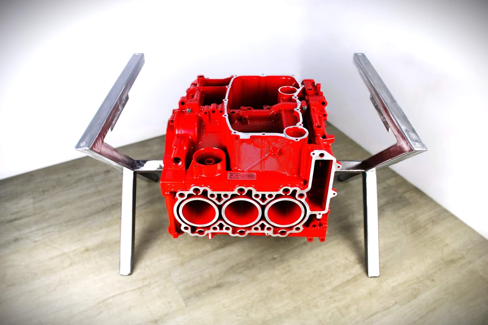 Porsche Engine Block Coffee Table - Handmade Automotive Decor, Unique
