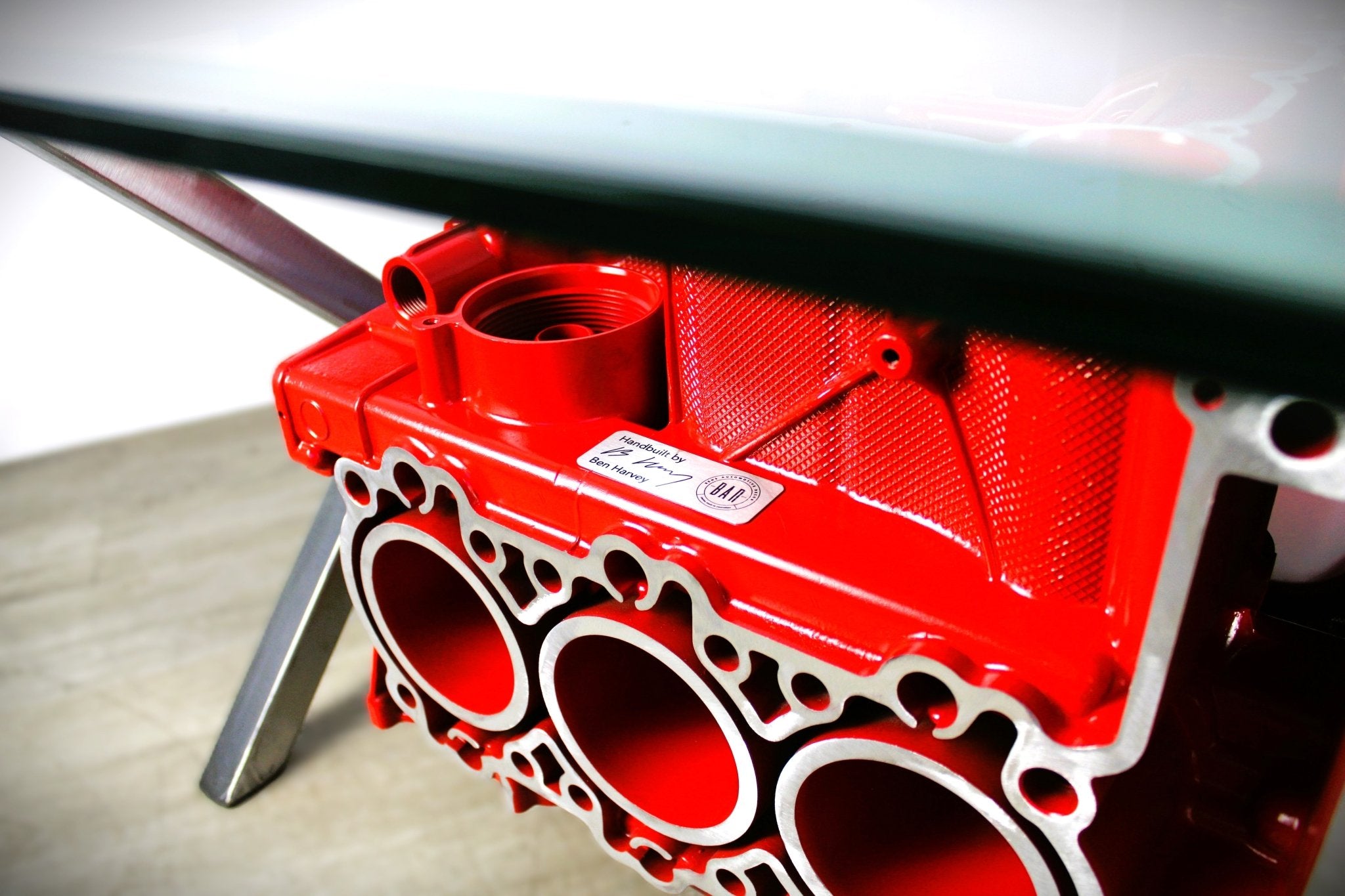 Porsche Engine Block Coffee Table - Handmade Automotive Decor, Unique Coffee Table, Man Cave Furniture - Ben's Auto Decor