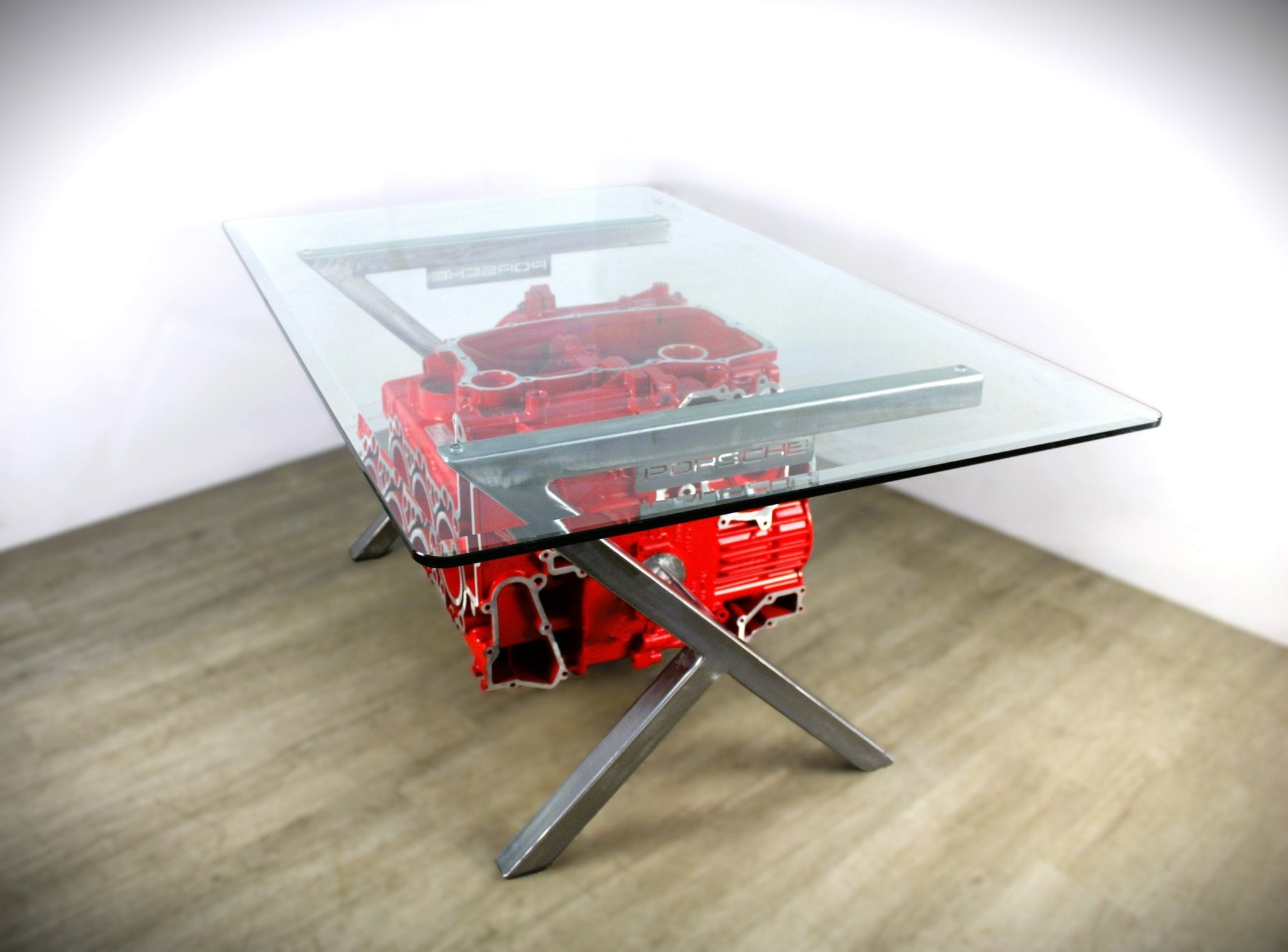 Porsche Engine Block Coffee Table - Handmade Automotive Decor, Unique Coffee Table, Man Cave Furniture - Ben's Auto Decor